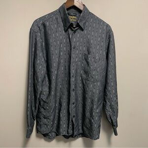 Jack Lipson Signature Grey Long Sleeve Button Down Dress Shirt Men’s Medium